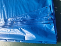 Lona Impermeable Azul Resistente a la Abrasión para Camiones