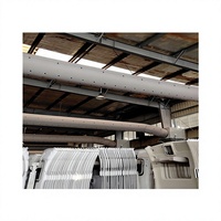 Conduit d'air en tissu gris monocouche D450mm avec buse de jet pour l'air conditionné des ateliers industriels
