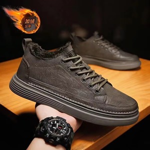 Zapatillas de Moda al por Mayor de Fábrica para Hombre, Calzado Casual de Goma con Forro de Malla, Cordones de Cáñamo, Antideslizantes, para Caminar en Invierno, Primavera y Otoño - Product Image 3