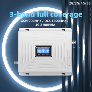 Amplificateur <span class=keywords><strong>de</strong></span> signal tri-bande 2G 3G 4G 900 1800 2100 MHz, amplificateur <span class=keywords><strong>de</strong></span> signal GSM à gain élevé 70 dB avec écran LCD pour téléphone portable - Product Image 3