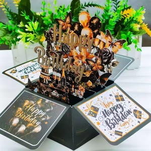 Tarjetas <span class=keywords><strong>de</strong></span> <span class=keywords><strong>cumpleaños</strong></span> emergentes 3D, tarjetas <span class=keywords><strong>de</strong></span> felicitación con sobres <span class=keywords><strong>de</strong></span> papel, regalos <span class=keywords><strong>de</strong></span> <span class=keywords><strong>cumpleaños</strong></span> divertidos para mamá, esposa, <span class=keywords><strong>hermana</strong></span>, amigas - Product Image 3