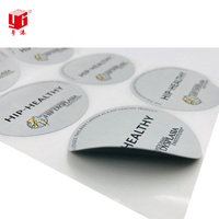 Großhandelspreis Maßgefertigte Wasserfeste Ölbeständige Silber-Prägung Bedruckte Vinyl-Klebeetiketten für Produktverpackungen