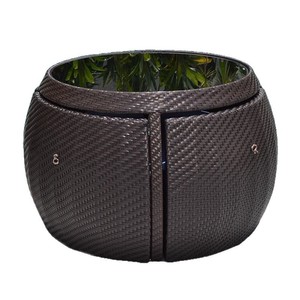 Conjunto de Mesa y Sillas de Jardín, Combinación de Ratán Informal para Exteriores, Resistente al Sol y al Agua, para Terraza, Jardín, Balcón - Product Image 5