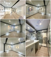 Casa Contenedor Prefabricada Expandible de 40 y 20 Pies, Estándares Locales, 1, 2, 3, 4, 5 Dormitorios, Jardín, Baño, Casa Modular, Granny Flat