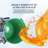 Réservoir sous pression en acier inoxydable 304 316 personnalisé avec revêtement interne en téflon, réservoir de stockage de liquides antiadhésif résistant à la corrosion