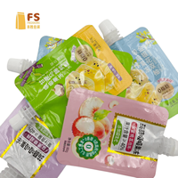 Emballages personnalisés, sachets en plastique avec bec verseur pour boissons, recharge de jus de fruits liquides
