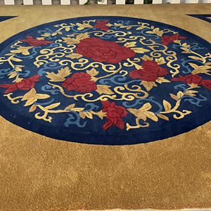 Alfombra de lana Oushak moderna totalmente hecha a mano, alfombra de área grande para el hogar, sala de estar y salón, hecha a mano con patrón abstracto - Product Image 2