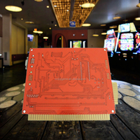 Kits de machines d'arcade à pièces UJ 1 en 1 avec plusieurs jeux, carte PCB, feuille acrylique, prise européenne, langue anglaise, garantie de 12 mois