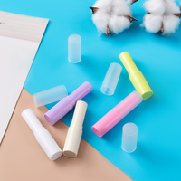Tubes de baume à lèvres en plastique, Mini Tubes vides, transparents, rose, violet, ronds, 3ml, 4ml, vente en gros, pièces