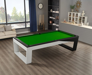 Neuer Luxuriöser Billardtisch in Kapitänsform 8FT Schiefertisch Massivholzrahmen Anpassbare Rindsledertaschen Professioneller Tisch - Product Image 3