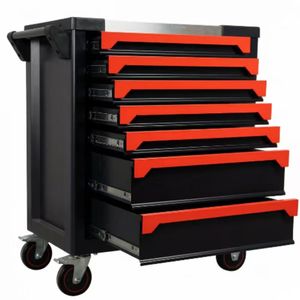 CE 296 Pièces - Armoire à outils avec roulettes en acier inoxydable / Chariot à outils / Boîte à outils avec outils pour la réparation <span class=keywords><strong>automobile</strong></span> - Juego De Herramientas - Product Image 1