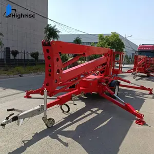 200kg Hydraulic All Terrain Boom Lift For Truck Manlift Aerial Platform