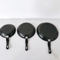 Set Lengkap Tiga Buah Peralatan Masak Universal Gaya Korea Maifanite Wajan Anti Lengket Mini Skillet Wajan Dasar Rata untuk
