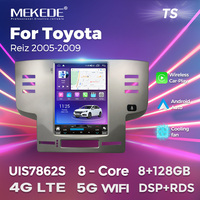 MEKEDE Navegación GPS de 8 Núcleos con Cámara de 360°, Android Auto, Carplay, Pantalla Táctil para Auto, 4G LTE, Wi-Fi para Toyota Reiz 2005-2009