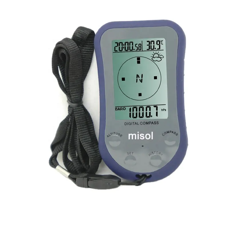Misol WS-110 Water proof digital LCD compass altimeter misol thermometer barometer