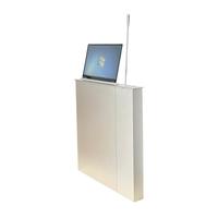 Moniteur de conférence intelligent sans papier motorisé électrique ultra-fin de 15,6 pouces avec système de vote et microphone intégré