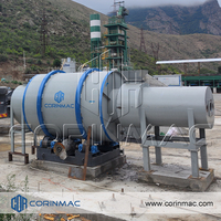 Four de séchage rotatif à tambour contrôlé par PLC CORINMAC, chauffage au gaz/huile/électrique, construction en acier inoxydable, haute sécurité
