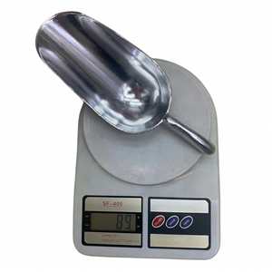 Round Bottom Ice Scoop Aluminum <b>Utility</b> Scoop With Handle for Multi-Purpose Use - Product Image 4