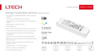 Driver LED DMX512 CCT LTECH 40W, 100-240V AC, ERP, FCC, large plage de gradation, grands projets commerciaux, SE-40-300-1050-W2M