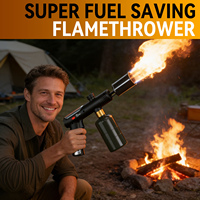 Pistolet torche au propane puissant, flamme réglable, lance-flammes, briquet pour le camping