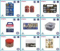 Juego de 20 Abrazaderas de Manguera de Acero Inoxidable de Alta Calidad, Operación Manual, OEM Disponible, Juego de Herramientas Surtidas