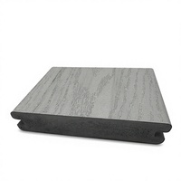 Nouveaux panneaux de terrasse en composite PVC carrés modernes à double verrouillage, écologiques, pour terrasses extérieures, piscines et jardins