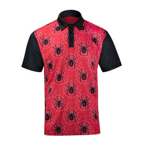 Polos de Golf Sublimados de Alta Calidad OEM, Transpirables, con Estampado Completo, 92% Poliéster, 18% Elastano, Diseño Personalizado con Logotipo - Product Image 3