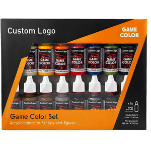 Kit de peinture pour figurines miniatures pigmentées avec logo personnalisé 16 couleurs - Product Image 4