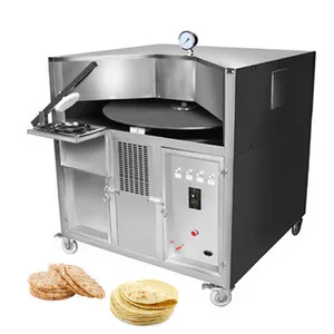 Diskon Besar-besaran Oven Roti Pita Arab Kecil Rotary Naan Roti Tortilla Datar Oven Pemanggang Gas Natual Chapati Oven Putar