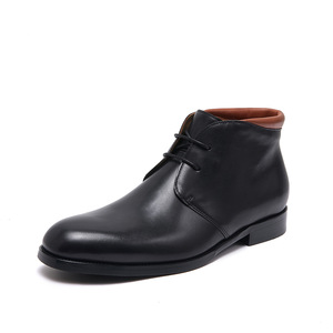 Botas <span class=keywords><strong>Chelsea</strong></span> de Piel Genuina Hechas a Mano para Hombre, Botines Clásicos de Caña Alta con Cordones, Transpirables y Antideslizantes, Zapatos de Vestir a la Moda - Product Image 5