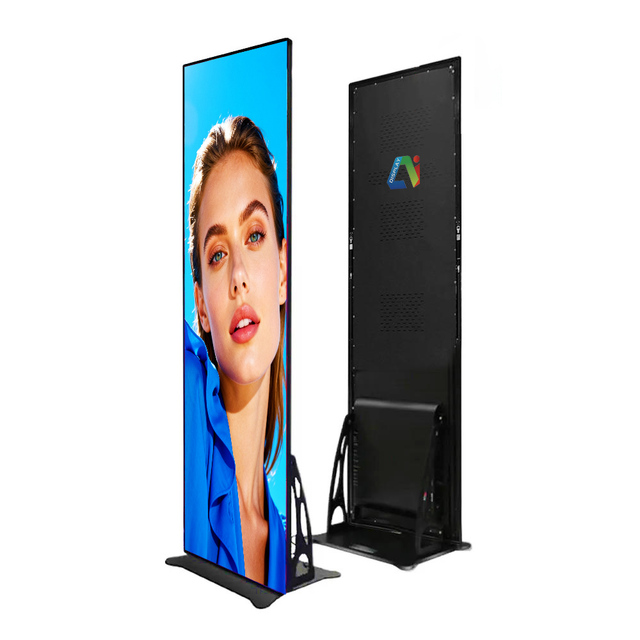 Factory Direct Sales HD Poster LED Display Screen P2.5 Movable Foldable for Commercial Advertising Product Display Menu Display