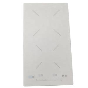 Appareil de cuisine, plaques chauffantes doubles portables, plaque de cuisson électrique en verre trempé céramique à induction avec verre blanc - Product Image 1