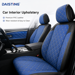 Rouleaux de similicuir synthétique PVC brodé <span class=keywords><strong>matelassé</strong></span> avec support en éponge pour revêtement de sièges de voiture et sellerie – Vente en gros - Product Image 2