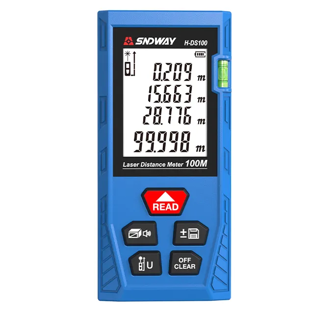 Sndway 60m digital measure range h-ds laser distance meter building tools handheld tools rangefinders measure meters