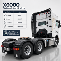 Tracteur routier Shacman X6000 8x4 d'occasion de qualité supérieure, 12 roues, 660 CV, haute puissance, pour transport spécial