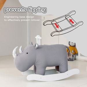 <span class=keywords><strong>Cheval</strong></span> à <span class=keywords><strong>bascule</strong></span> Rhinocéros, jouet pour garçon, cadeau, sécurité, anti-basculement, jouet d'équilibre, directement de l'usine - Product Image 3