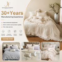 Ensemble de couette Rofu en velours quatre pièces pour lit King, doux pour la peau, avec fonction chauffante, luxueux, en jacquard 3D, comprenant drap et taies d'oreiller