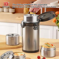 84OZ Thermos Lunchbox BPA-frei Zweistufig 3-Schicht Edelstahl Isolierter Thermobehälter Lebensmittelbehälter Erhitzbar
