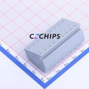 KF250T-5.0-2*9P Spring Terminal Block Through hole Component (THT),P=5mm Connector 2x9P 5mm Gray 18P - Product Image 2