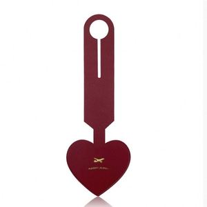 Heart Shape PU Leather Luggage <b>Tag</b> with Insert Slot Cute Personalized Travel Bag <b>Tag</b> for Suitcase Luggage Label with <b>Name</b> Card - Product Image 2