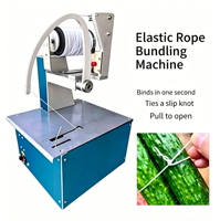 Machine automatique de cerclage à cordon élastique |   Machine à lier les fleurs portable haute vitesse |   Équipement de nouage pour bouquets de légumes