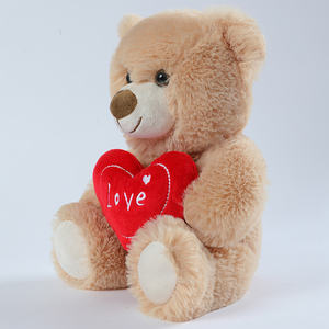 Oso de Peluche de San Valentín con Corazón y Perro de Peluche, Oso de Peluche de San Valentín con Corazón, Oso de Peluche Relleno con Corazón de Amor - Product Image 2