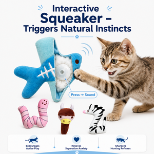 Juguete de Peluche con Sonido Suave en Forma de Animal, Juguete Interactivo para Perros y Gatos, para Perseguir, Abrazar y Jugar en Interiores - Product Image 3