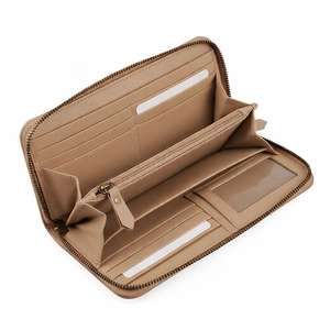 Portefeuille long en cuir de vachette de qualité supérieure pour homme, style professionnel fin et pliable - Product Image 4