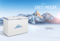 Offre Spéciale de 200L A + réfrigérateur commercial à porte ouverte unique congélateur coffre commercial pour crème glacée de supermarché