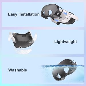 Juego de 7 en <span class=keywords><strong>1</strong></span> Compatible con Meta/<span class=keywords><strong>Oculus</strong></span> <span class=keywords><strong>Quest</strong></span> 3s, Accesorios, Funda de Silicona, Máscara de Silicona VR, Empuñadura para Controlador, Funda Protectora - Product Image 3