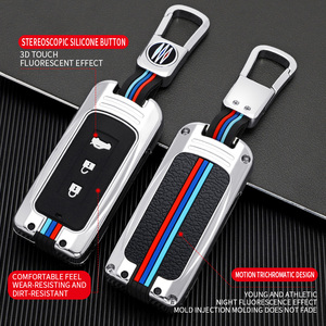 เคสกุญแจรถยนต์โลหะผสมสังกะสี ซิลิกา<span class=keywords><strong>เจ</strong></span>ล สำหรับรถยนต์มิตซูบิชิ รุ่น Outlander Eclipse Cross ASX PAJERO LACCER พร้อมพวงกุญแจ - Product Image 2
