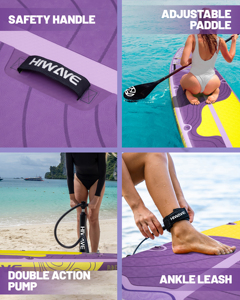 Nouveau produit PF : Planche de paddle gonflable 11' double couche pour la navigation en mer, modèle HW11/4 - Vente flash - Product Image 4