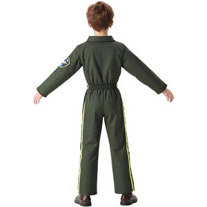 Combinaison de pilote de chasse JoyFuncos pour enfants, combinaison de vol d'aviateur pleine longueur avec poches pour costume de fête d'Halloween, unisexe - Product Image 3