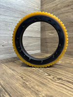 Roue de traction avant pour chariot élévateur en polyuréthane solide et durable, 250x100 mm, 10 trous de boulons